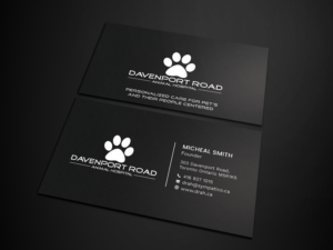 Design de Carte de Visite par Tripti Ranjan Gain pour Davenport Road Animal Hospital | Design : #17460060