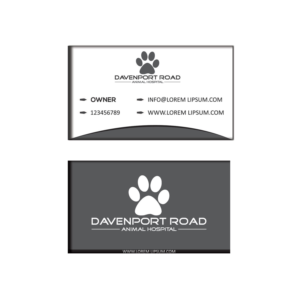 Diseño de Tarjeta de Presentación por dr ghulam mustafa sahab para Davenport Road Animal Hospital | Diseño: #17539366