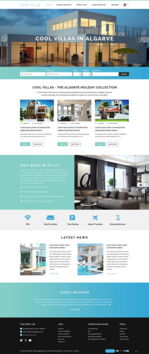 Wordpress Design by pb for Cool Villas, Lda. | Design: #17480421
