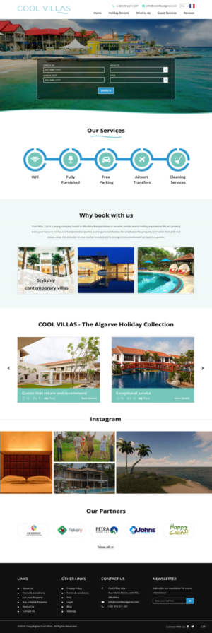 Wordpress Design by pb for Cool Villas, Lda. | Design: #17492780
