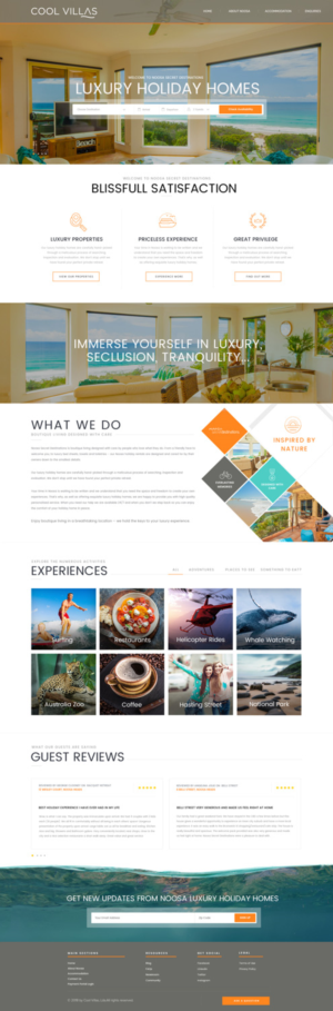 Redesign website for Cool Villas