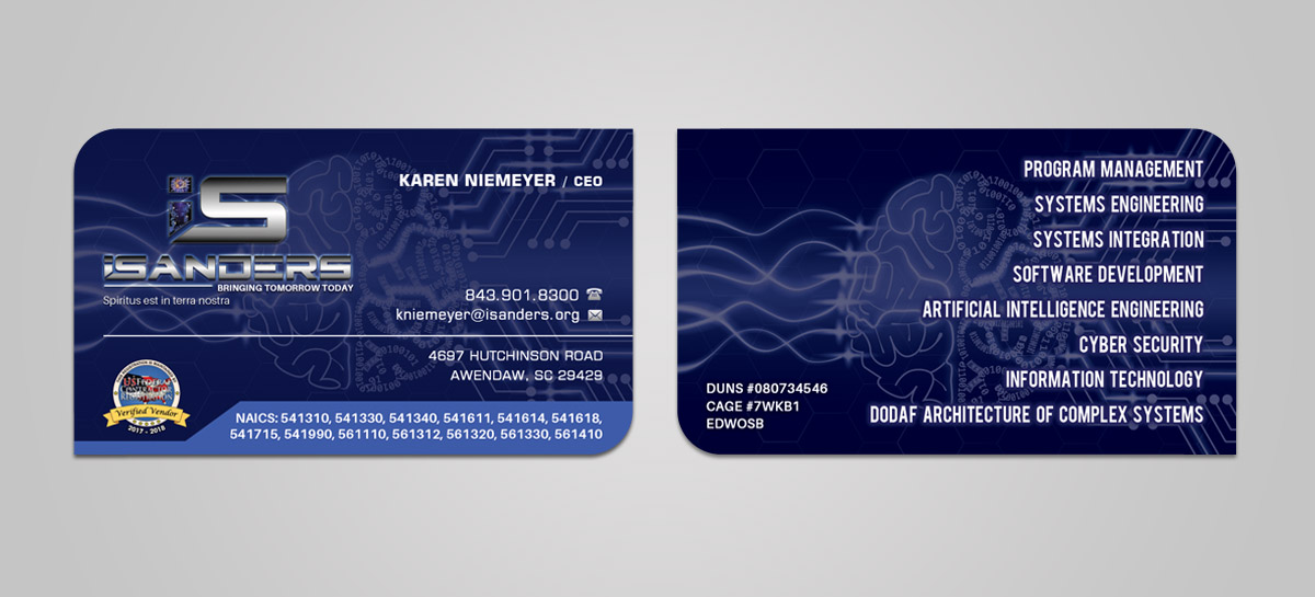 Diseño de Tarjeta de Presentación por Sandaruwan para iSanders Enterprise, LLC | Diseño: #17593621