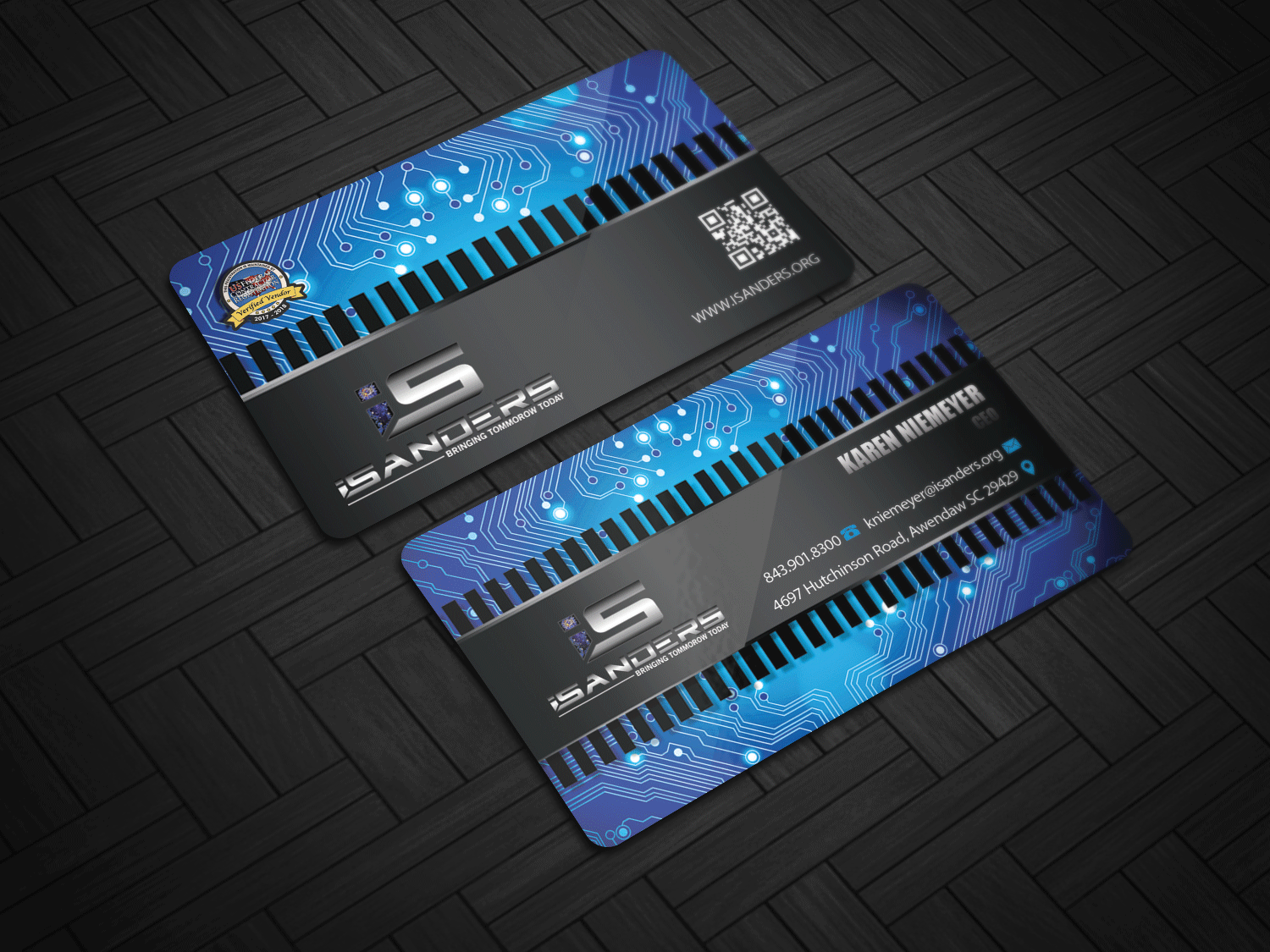 Diseño de Tarjeta de Presentación por Riz' para iSanders Enterprise, LLC | Diseño #17471067
