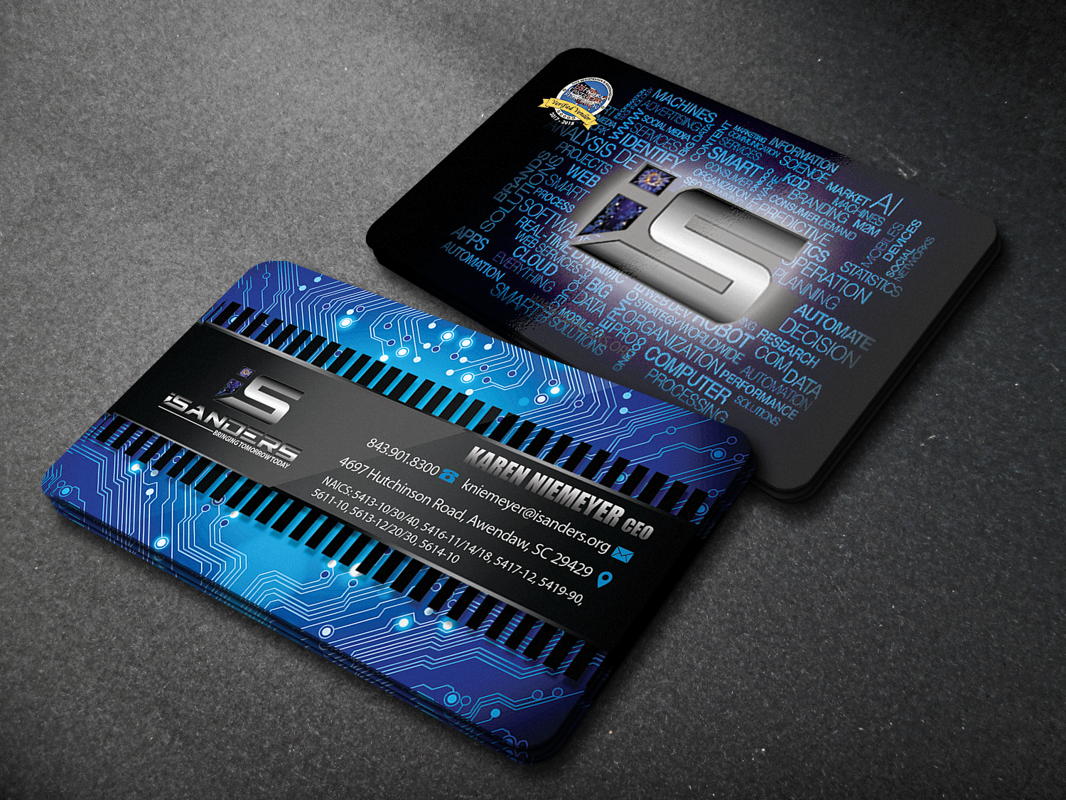 Business Card Design by Riz' for iSanders Enterprise, LLC | Design #17495378