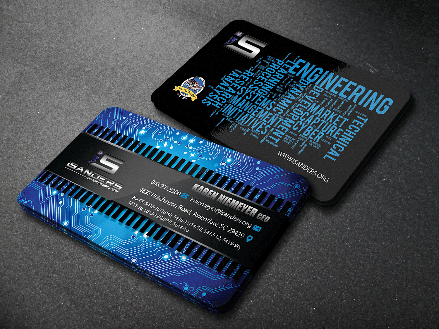Diseño de Tarjeta de Presentación por Riz' para iSanders Enterprise, LLC | Diseño #17498542