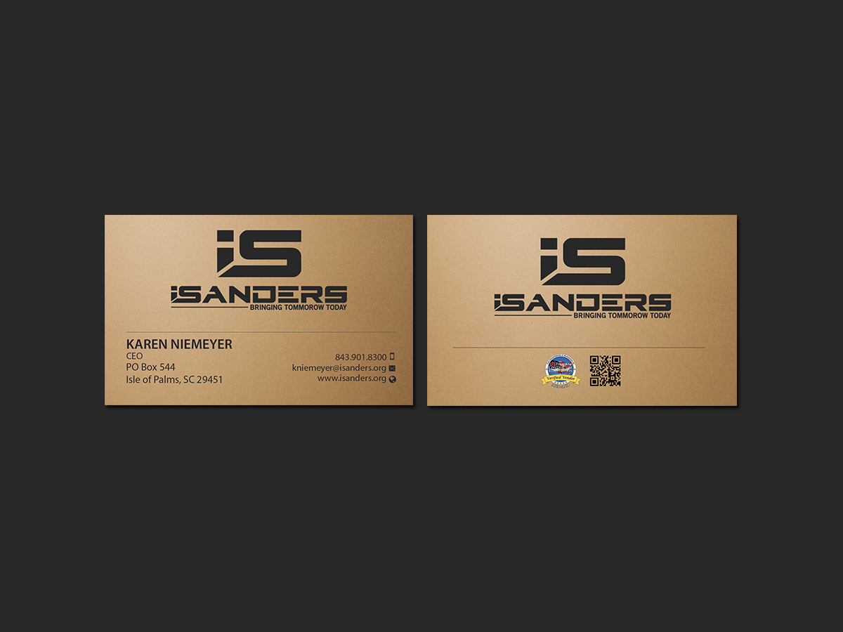 Business Card Design by Creations Box 2015 for iSanders Enterprise, LLC | Design #17469076