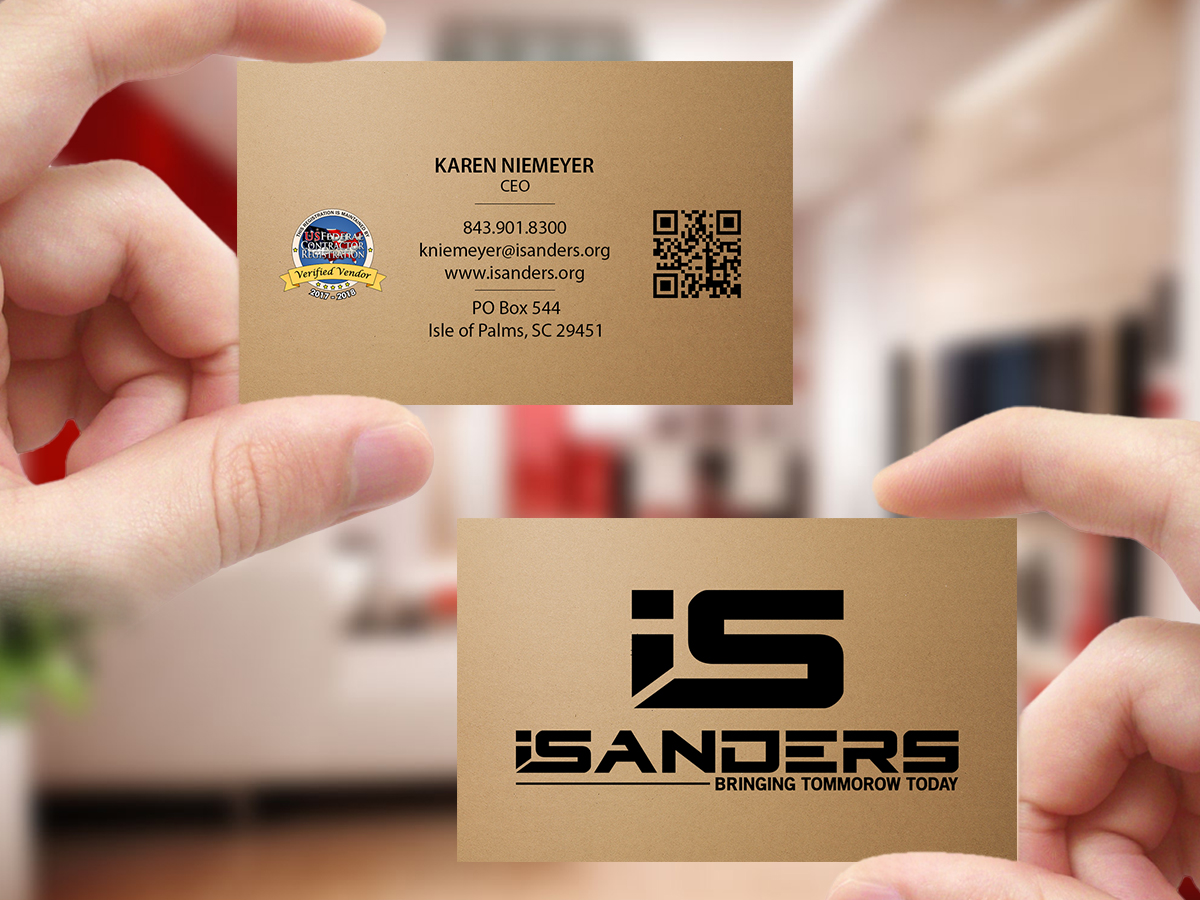 Design de Carte de Visite par Creations Box 2015 pour iSanders Enterprise, LLC | Design #17469092