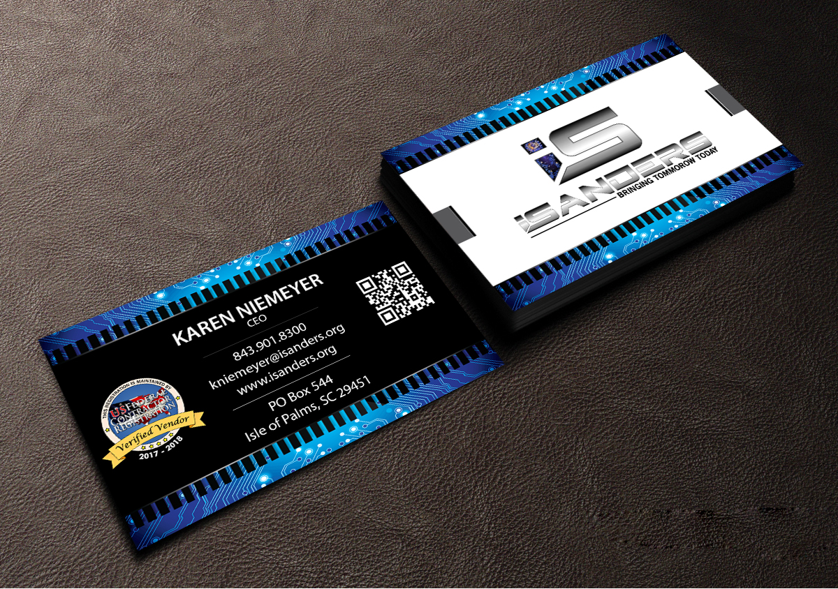 Business Card Design by Creations Box 2015 for iSanders Enterprise, LLC | Design #17469095