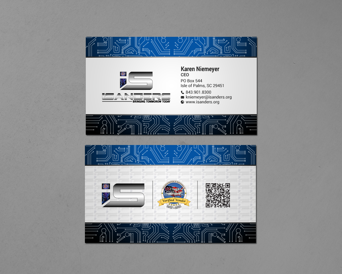 Business Card Design by chandrayaan.creative for iSanders Enterprise, LLC | Design #17463232