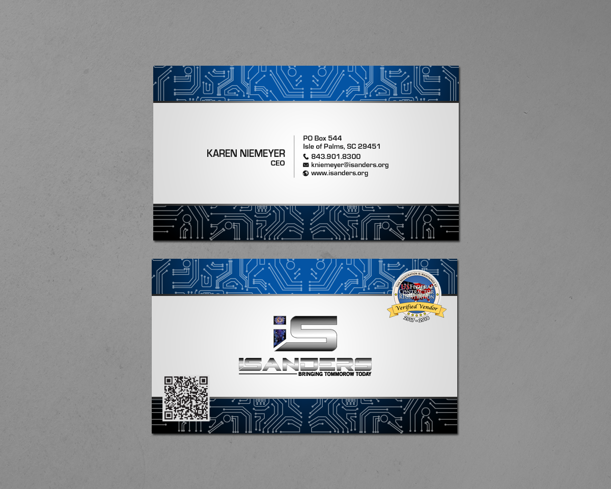 Business Card Design by chandrayaan.creative for iSanders Enterprise, LLC | Design #17463235
