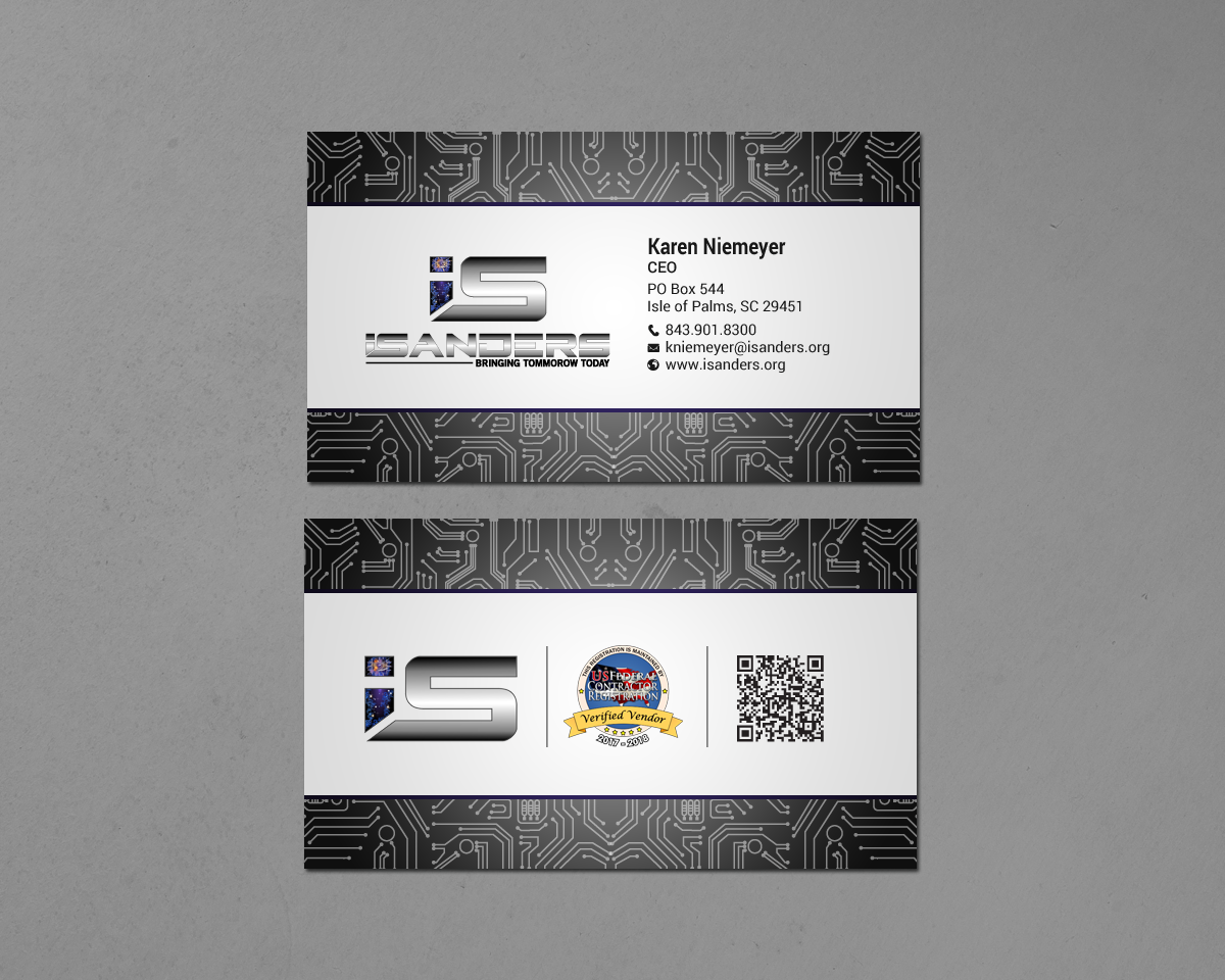Business Card Design by chandrayaan.creative for iSanders Enterprise, LLC | Design #17463319
