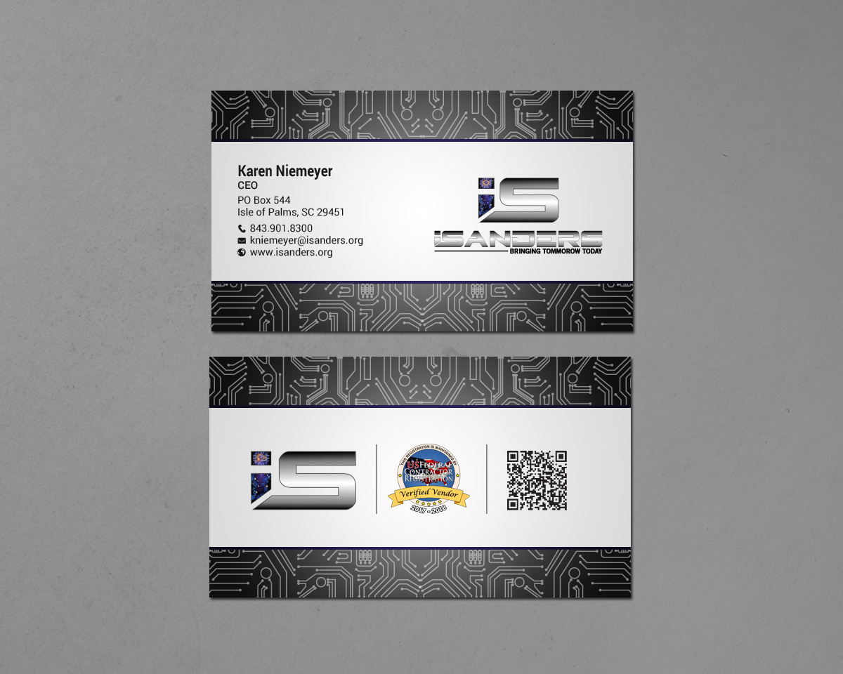 Business Card Design by chandrayaan.creative for iSanders Enterprise, LLC | Design #17463321
