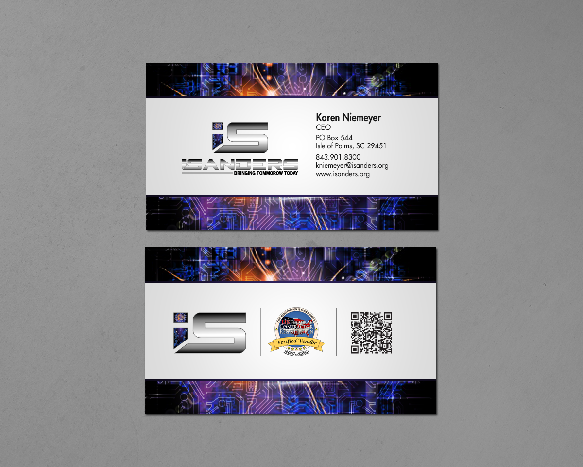 Business Card Design by chandrayaan.creative for iSanders Enterprise, LLC | Design #17463354