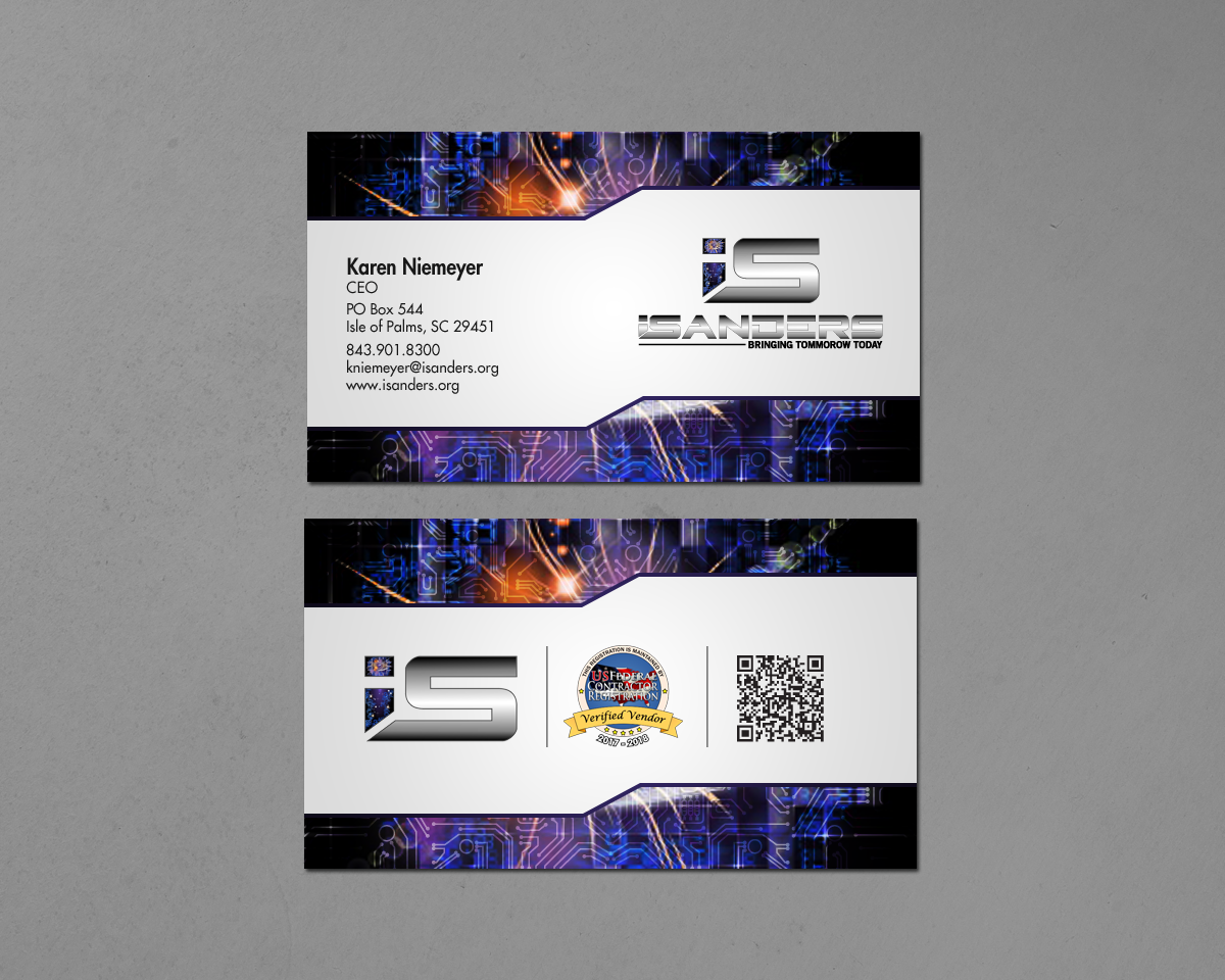 Business Card Design by chandrayaan.creative for iSanders Enterprise, LLC | Design #17463355