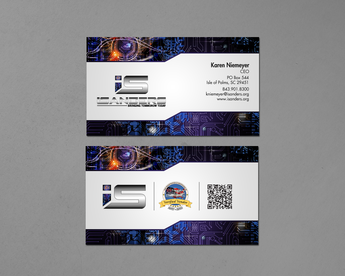 Business Card Design by chandrayaan.creative for iSanders Enterprise, LLC | Design #17463356