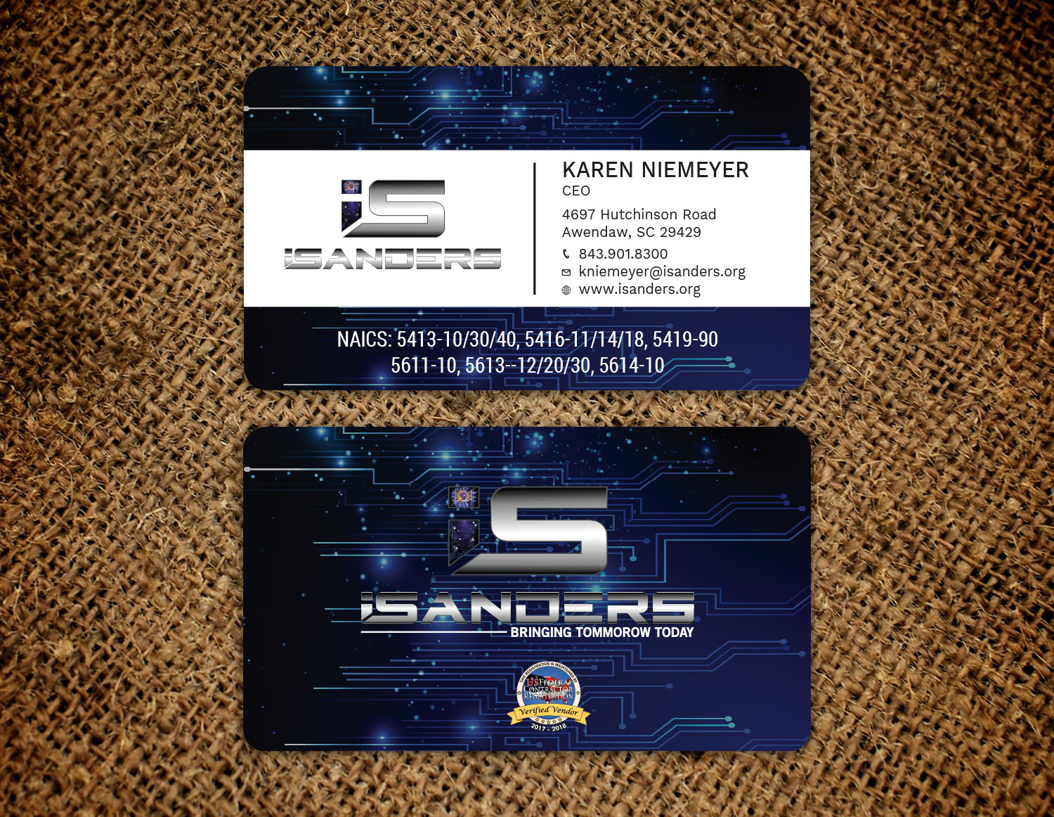 Business Card Design by Tripti Ranjan Gain for iSanders Enterprise, LLC | Design #17506264