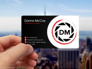 Logo for an art and photographer named Donna McCoy | Business Card Design by Sandaruwan