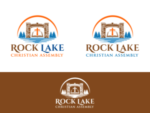 Logo Design by Slant Line Media for Rock Lake Christian Assembly | Design: #17482681