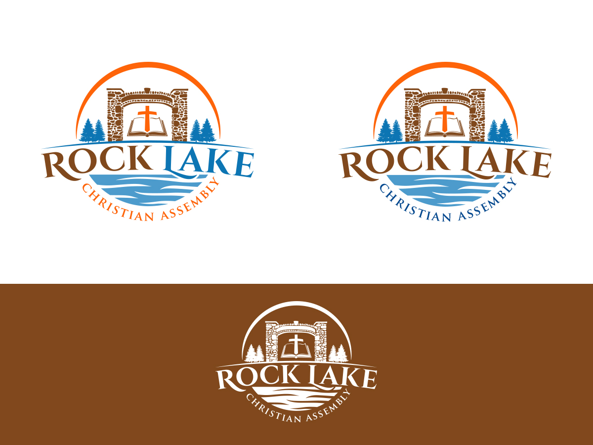 Logo Design by Slant Line Media for Rock Lake Christian Assembly | Design #17482871