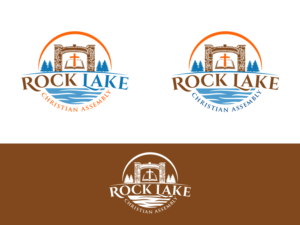 Logo Design by Slant Line Media for Rock Lake Christian Assembly | Design: #17482871
