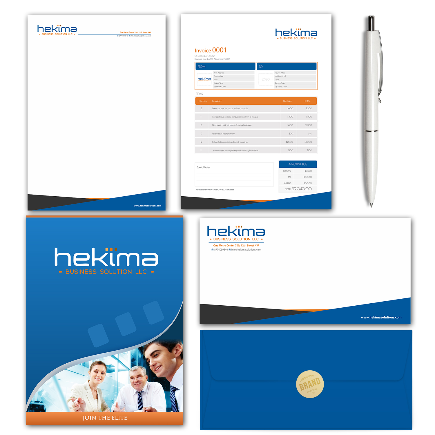 Stationery Design by Petter Goms for this project | Design #17534871