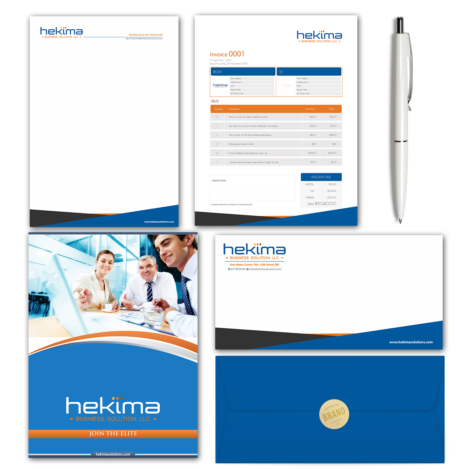 Stationery Design by Petter Goms for this project | Design #17573922