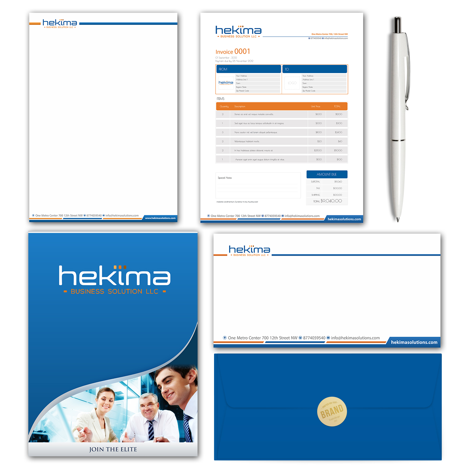 Stationery Design by Petter Goms for this project | Design #17574879