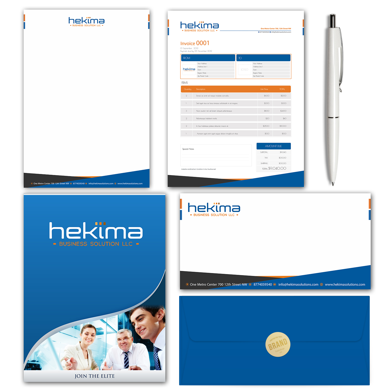 Stationery Design by Petter Goms for this project | Design #17575572