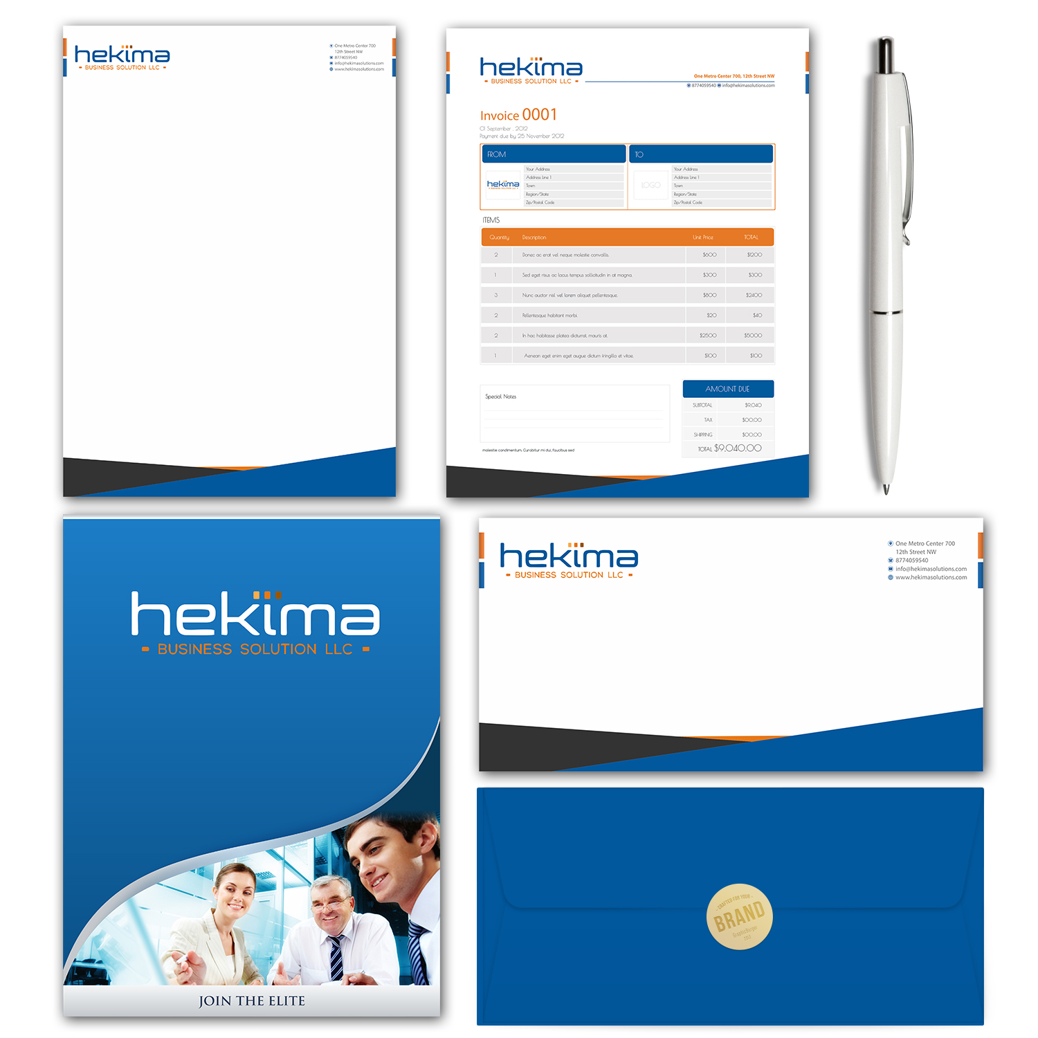 Stationery Design by Petter Goms for this project | Design #17575581