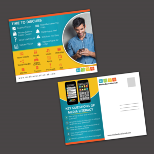 Media Education Lab SmartPhone | Postcard Design by aspiremedia