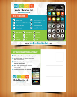 Media Education Lab SmartPhone | Postcard Design by ecorokerz