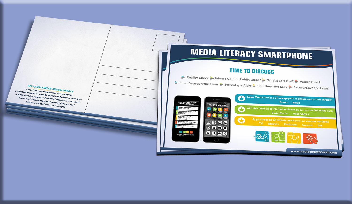 Postcard Design by Petter Goms for Media Education Lab | Design #17538636