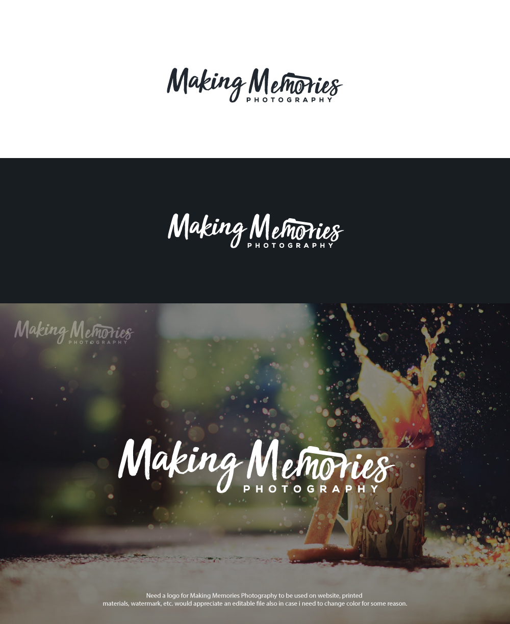 Logo-Design von ecorokerz für Making Memories Photography | Design #17463400