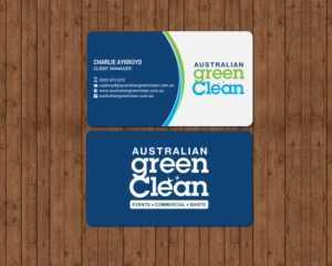 Australian Green Clean Business Card | Diseño de Tarjeta de Presentación por chandrayaan.creative