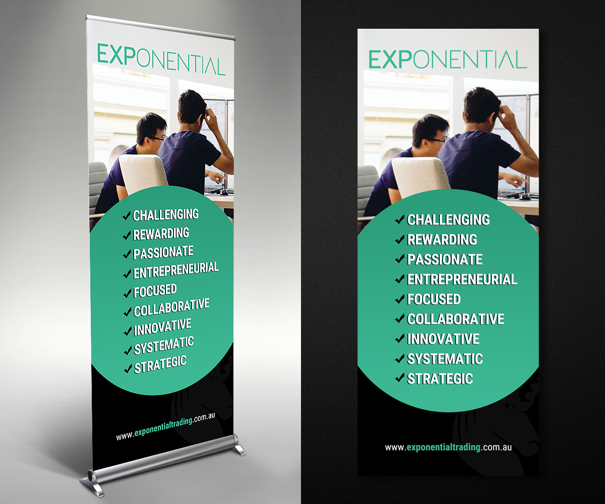 Schilder-Design von Designers Hub für Exponential Trading | Design #17503690