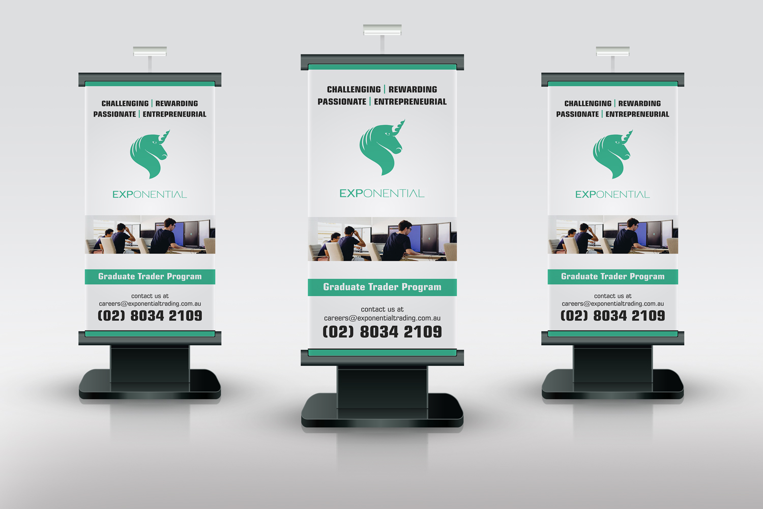 Schilder-Design von Petter Goms für Exponential Trading | Design #17489366