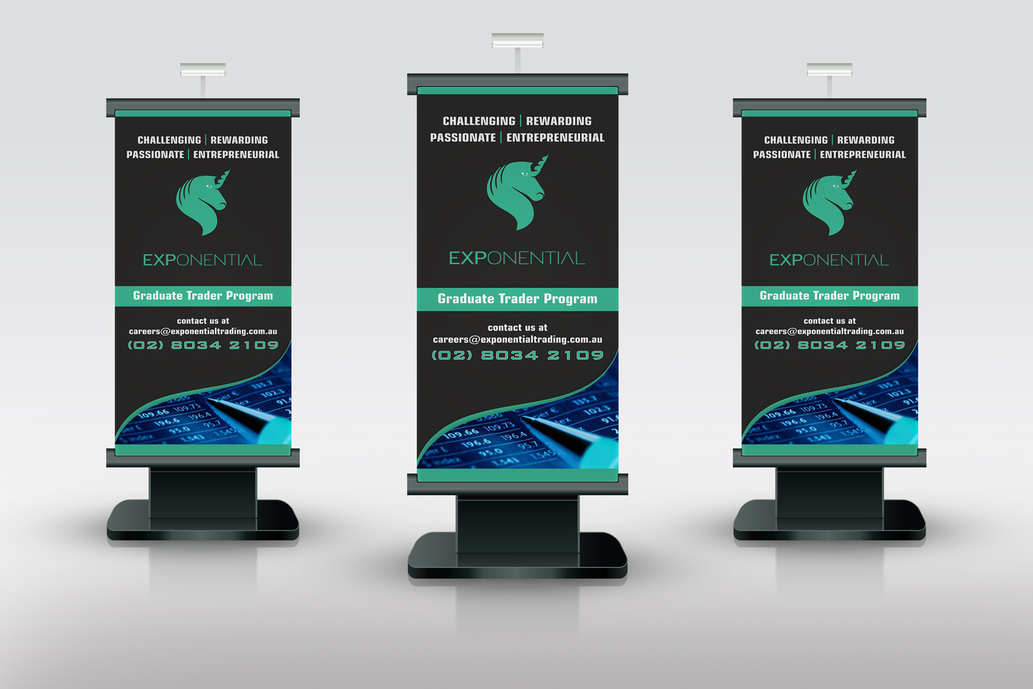 Schilder-Design von Petter Goms für Exponential Trading | Design #17489636
