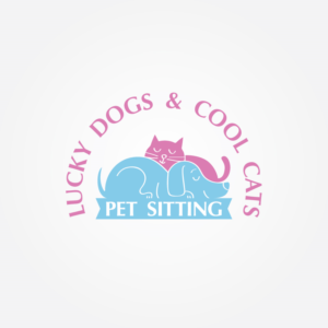 Lucky Dogs & Cool Cats Pet Sitting  | Logo Design by Irina Makedonska