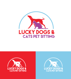 Logo Design by Pram Shaw for Lucky Dogs & Cool Cats Pet Care | Design #17540168