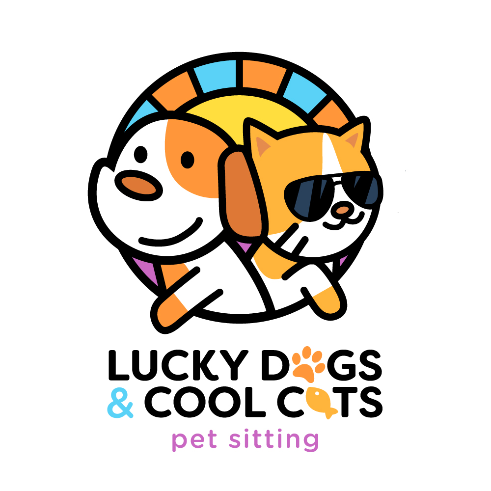 Logo Design by Daniel Harvel Ivano for Lucky Dogs & Cool Cats Pet Care | Design #17560759