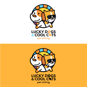 Logo Design by Daniel Harvel Ivano for Lucky Dogs & Cool Cats Pet Care | Design #17794656