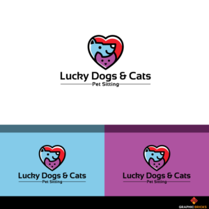 Lucky Dogs & Cool Cats Pet Sitting  | Logo Design by Graphic Bricks