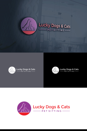 Logo Design by e-graphics for Lucky Dogs & Cool Cats Pet Care | Design: #17540306