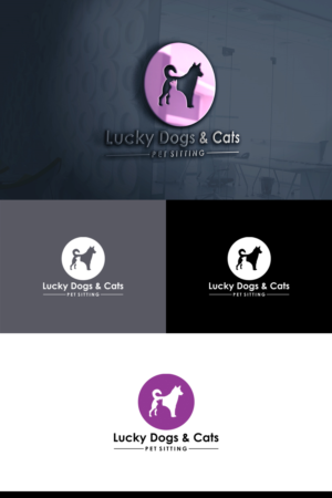 Logo Design by e-graphics for Lucky Dogs & Cool Cats Pet Care | Design: #17540307