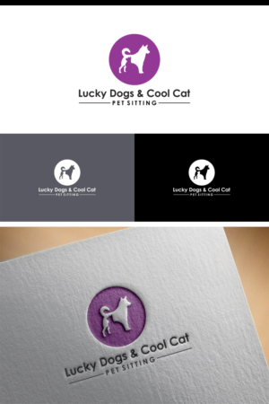 Logo Design by e-graphics for Lucky Dogs & Cool Cats Pet Care | Design: #17547429