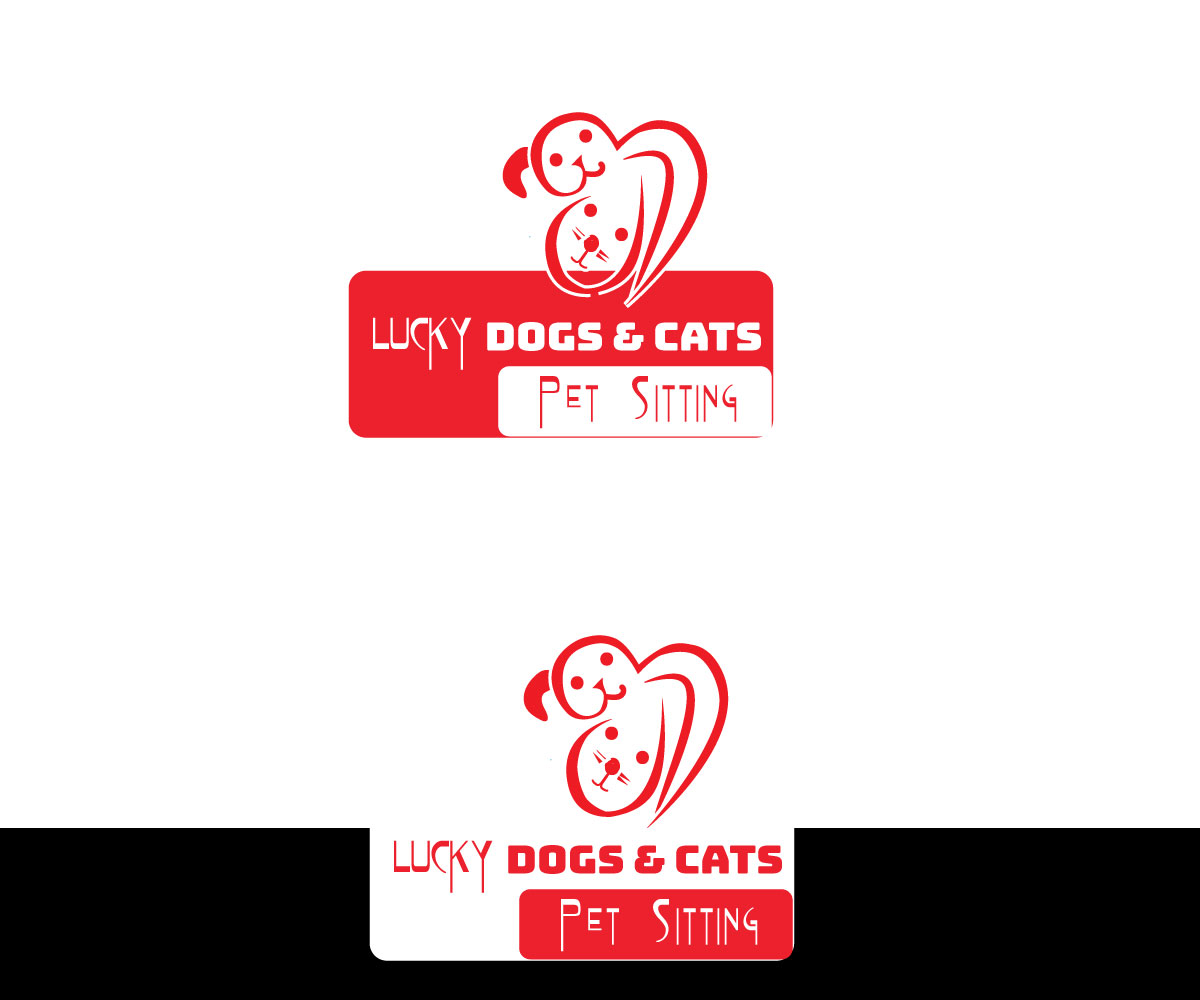 Logo Design by eMARK for Lucky Dogs & Cool Cats Pet Care | Design #17546445