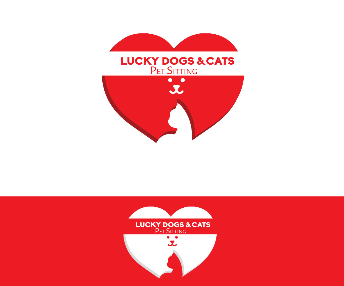 Logo Design by eMARK for Lucky Dogs & Cool Cats Pet Care | Design #17546446