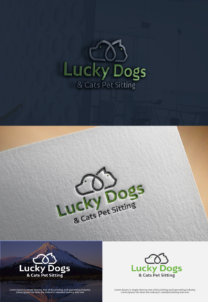 Logo Design by Art creation 2 for Lucky Dogs & Cool Cats Pet Care | Design: #17550854