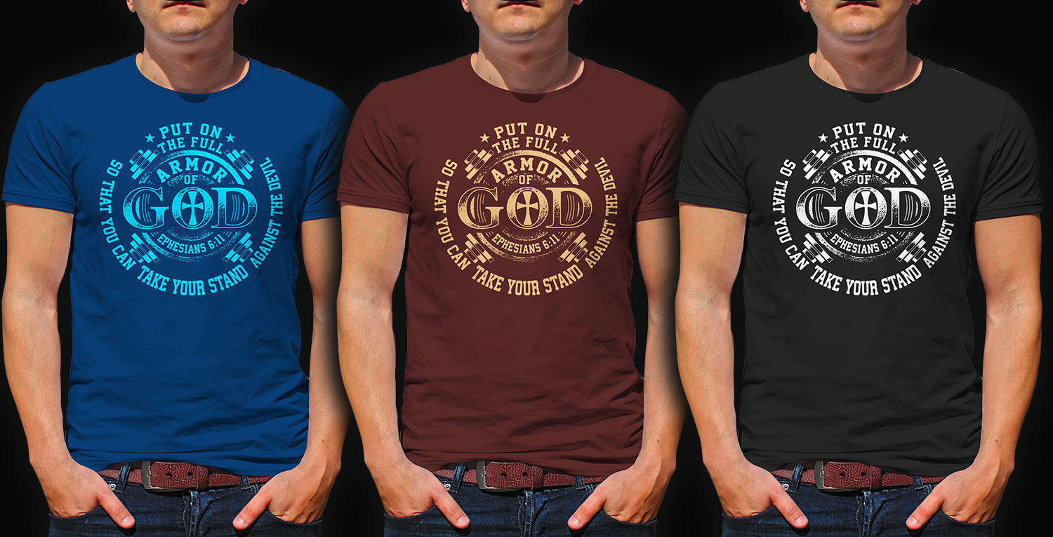 T-shirt Design by DCLA for Halo Clothing Company | Design #17547231