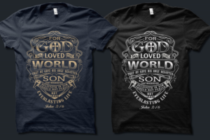 T-shirt Design by DCLA for Halo Clothing Company | Design: #17549623